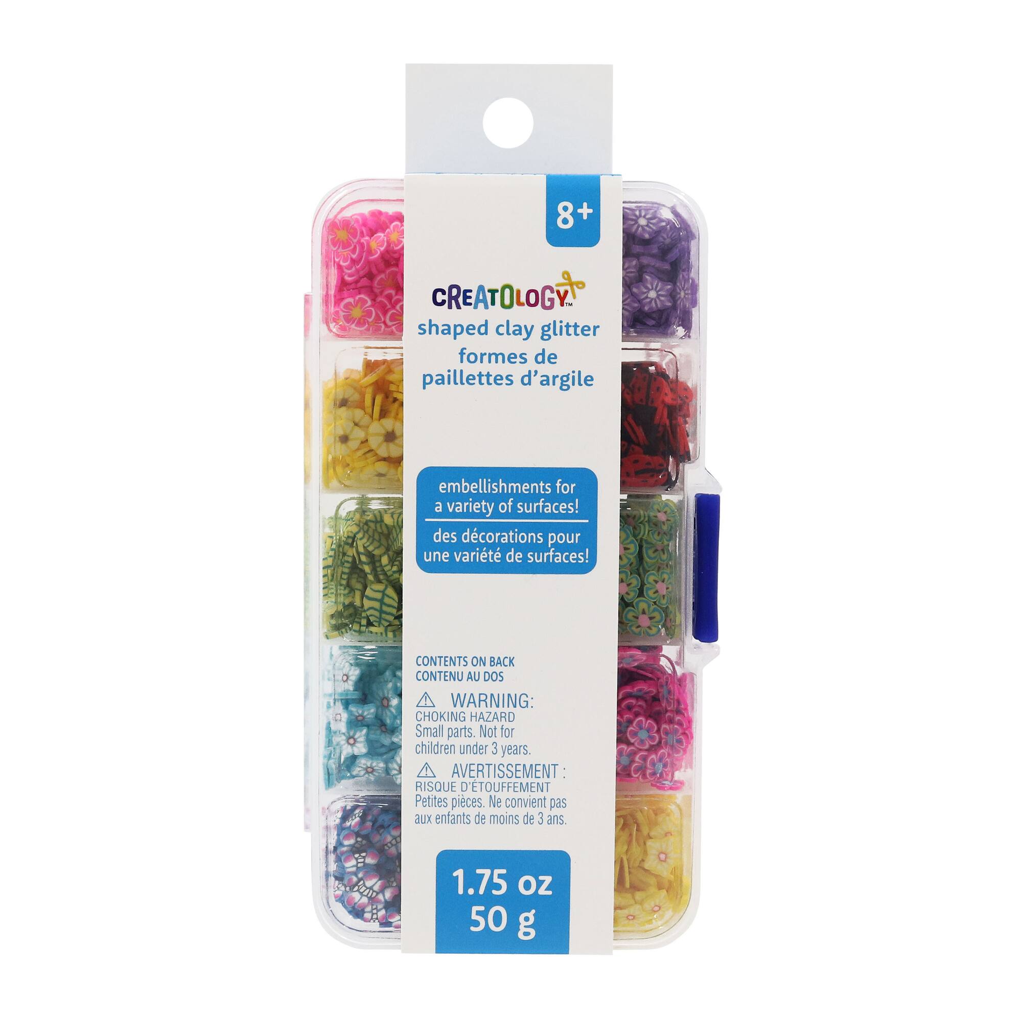 Shaped Clay Glitter 10 Compartment Box by Creatology™